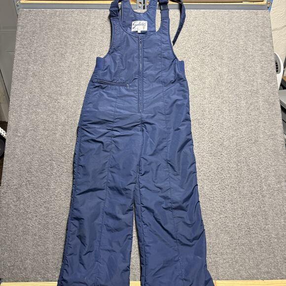 VTG Subello Ski Bib Mens Medium Navy Blue Snow Pants Overalls Snowboard 1980s - Picture 1 of 10
